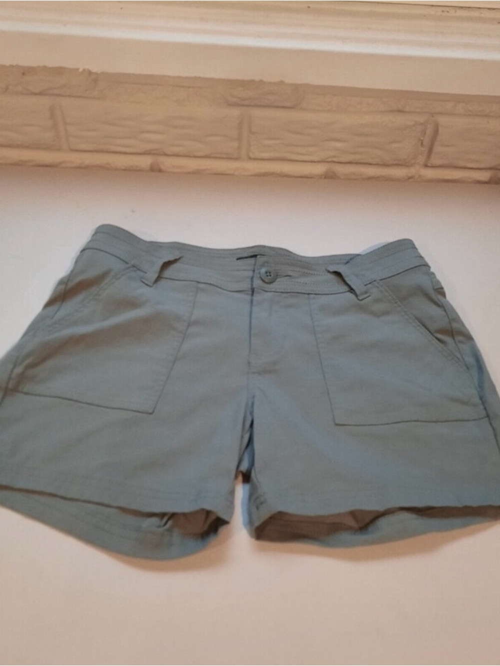 Prana Women's Light Green Outdoor Stretch Shorts